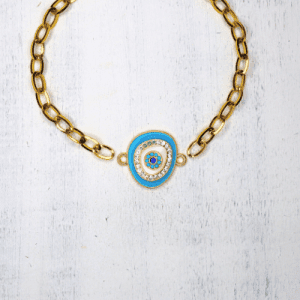 Evil Eye ovális charmok