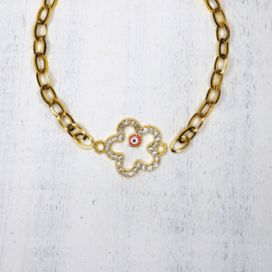 Evil Eye virág formájú charmok