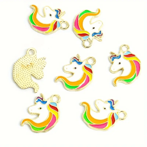 egyszarvu narancs zold soreny charm arany