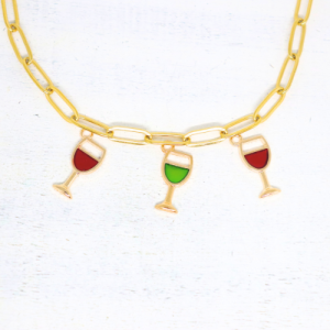 Borospohár charm