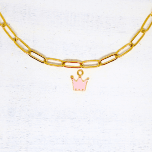 Korona zománcos charmok