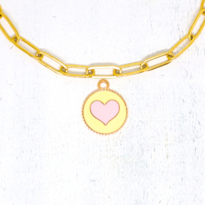 Charm nyaklánc/karkötő - Charmshop Budapest - szív charm