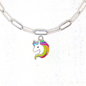 Charm nyaklánc/karkötő - Charmshop Budapest - egyszarvú charm