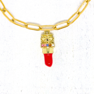 Charm nyaklánc/karkötő - Charmshop Budapest - rúzs charm