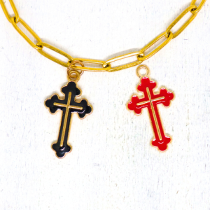 Charm nyaklánc/karkötő - Charmshop Budapest - kereszt charm