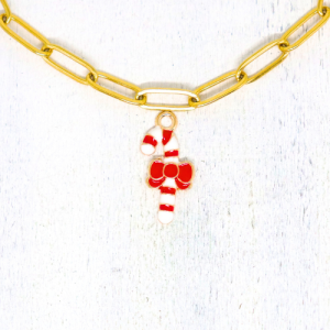 Charm nyaklánc/karkötő - Charmshop Budapest - karácsonyi cukorbot charm