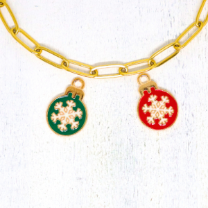 Charm nyaklánc/karkötő - Charmshop Budapest - karácsonyi gömb charm