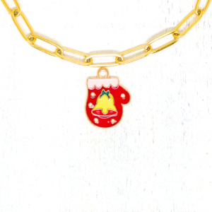 Charm nyaklánc/karkötő - Charmshop Budapest - téli kesztyű charm