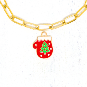 Charm nyaklánc/karkötő - Charmshop Budapest - téli kesztyű charm