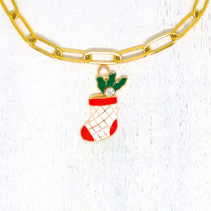 Charm nyaklánc/karkötő - Charmshop Budapest - mikulás csizma charm