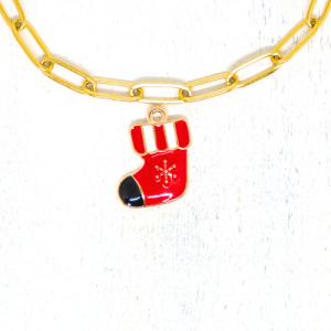 Charm nyaklánc/karkötő - Charmshop Budapest - mikulás csizma charm