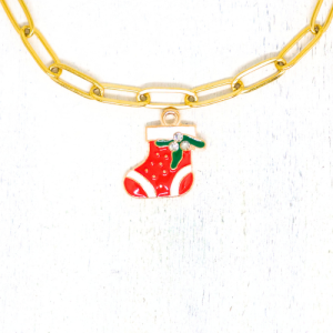 Charm nyaklánc/karkötő - Charmshop Budapest - mikulás csizma charm