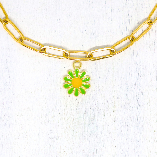 Virág tízszirmú zománcos charmok 8 Virág tízszirmú zománcos charmok