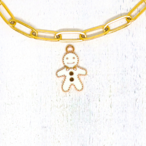 Charm nyaklánc/karkötő - Charmshop Budapest - karácsonyi mézeskalács charm