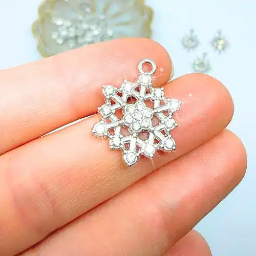 Charm nyaklánc/karkötő - Charmshop Budapest - hópihe charm