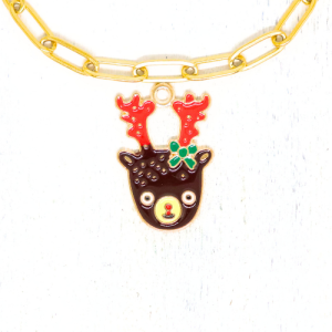 Charm nyaklánc/karkötő - Charmshop Budapest - karácsonyi rénszarvas charm