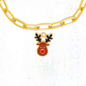 Charm nyaklánc/karkötő - Charmshop Budapest - karácsonyi rénszarvas charm