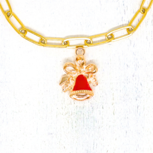 Charm nyaklánc/karkötő - Charmshop Budapest - karácsonyi csengő charm