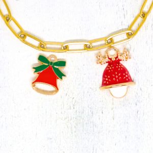 Charm nyaklánc/karkötő - Charmshop Budapest - karácsonyi csengő charm