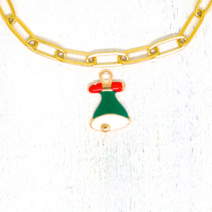 Charm nyaklánc/karkötő - Charmshop Budapest - karácsonyi csengő charm