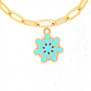 Charm nyaklánc/karkötő - Charmshop Budapest - hópihe charm