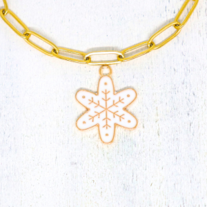 Charm nyaklánc/karkötő - Charmshop Budapest - hópihe charm