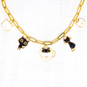 Charm nyaklánc/karkötő - Charmshop Budapest - cica charm