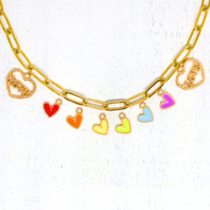 Charm nyaklánc/karkötő - Charmshop Budapest - szivecske charm