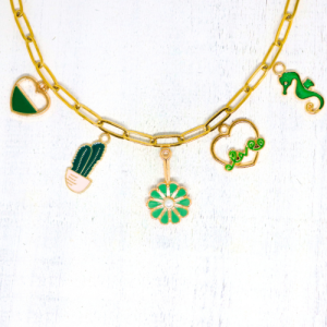 Charm nyaklánc/karkötő - Charmshop Budapest - kaktusz charm