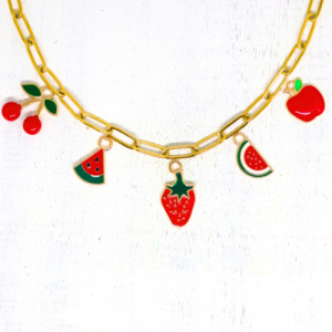 Charm nyaklánc/karkötő - Charmshop Budapest - dinnye charm