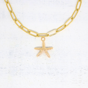 Starfish aranyszínű charmok