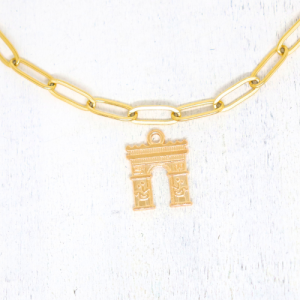 Párizsi Diadalív aranyszínű charm