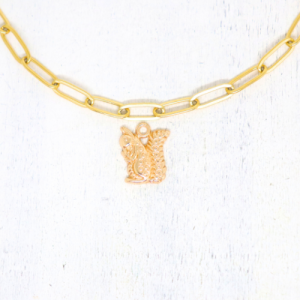 Mókus aranyszínű charm