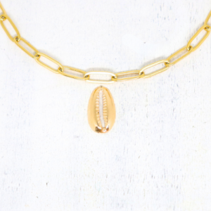 Kagyló tengeri kagyló aranyszínű charmok