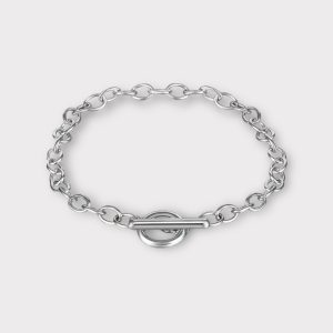 OT kapcsos karkötő lánc ezüstszínű - Charmshop Budapest