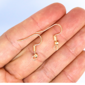 Fülbevaló kampó pár aranyszínű