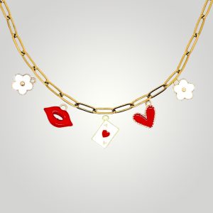 Valentin napi charm karkötő vagy nyaklánc összeállítás 4