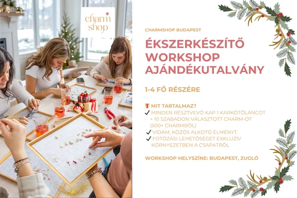 ekszerkeszito workshop ajandekutalvany 1 4 fos charmshop budapest